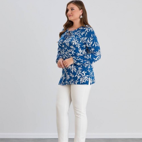 218928 TOPTAN DESENLİ BLUZ toptan bayan giyim