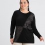 218950 TOPTAN SİYAH BLUZ toptan bayan giyim