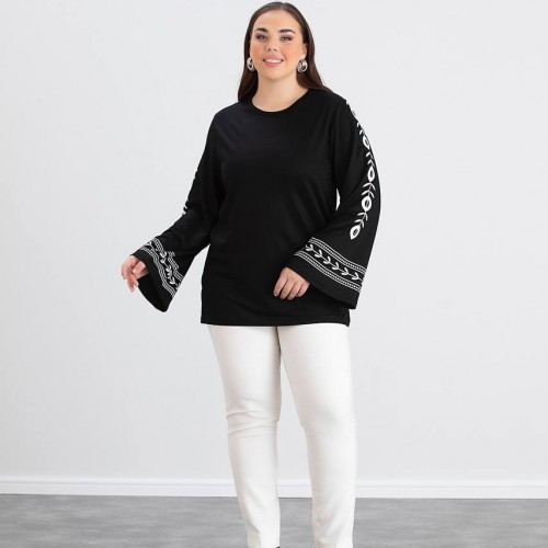 218966 TOPTAN SİYAH BLUZ 218966 TOPTAN SİYAH BLUZ toptan bayan giyim