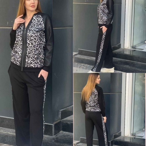 218990 TOPTAN SİYAH EŞOFMAN TAKIM toptan bayan giyim