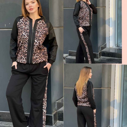 218991 TOPTAN SİYAH EŞOFMAN TAKIM toptan bayan giyim