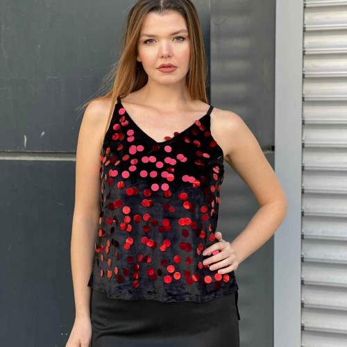 218994 TOPTAN SİYAH BLUZ toptan bayan giyim