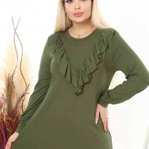 219010 TOPTAN HAKİ ELBİSE 219010 TOPTAN HAKİ ELBİSE toptan bayan giyim