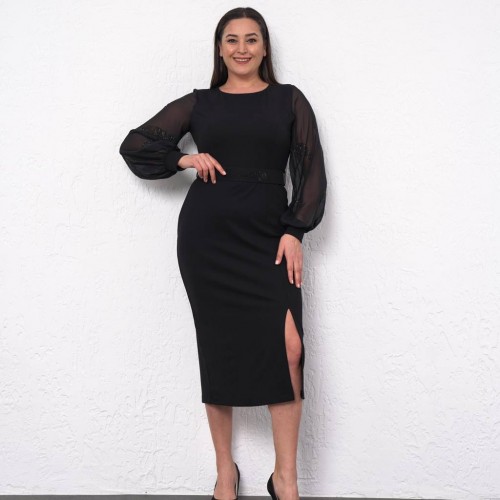 219597 TOPTAN SİYAH ELBİSE 219597 TOPTAN SİYAH ELBİSE toptan bayan giyim