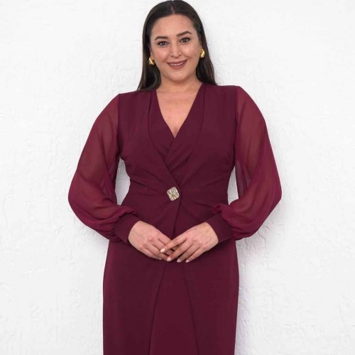 219605 TOPTAN MÜRDÜM ELBİSE toptan bayan giyim