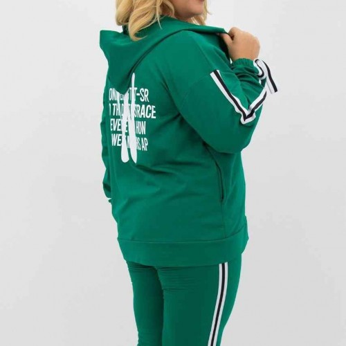 219634 TOPTAN YEŞİL EŞOFMAN TAKIM toptan bayan giyim