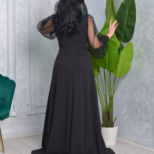 219646 TOPTAN SİYAH ABİYE toptan bayan giyim