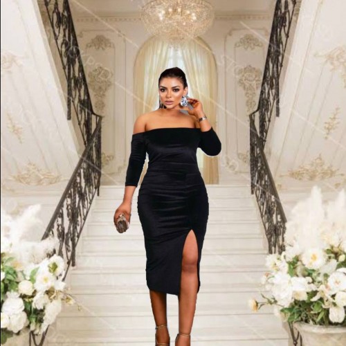 219699 TOPTAN SİYAH ABİYE toptan bayan giyim