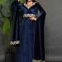 219714 TOPTAN LACİVERT ABİYE toptan bayan giyim