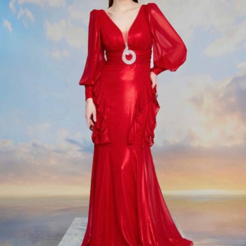 219722 TOPTAN KIRMIZI ABİYE 219722 TOPTAN KIRMIZI ABİYE toptan bayan giyim