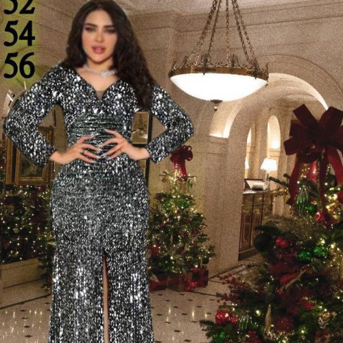 219725 TOPTAN GÜMÜŞ ABİYE toptan bayan giyim