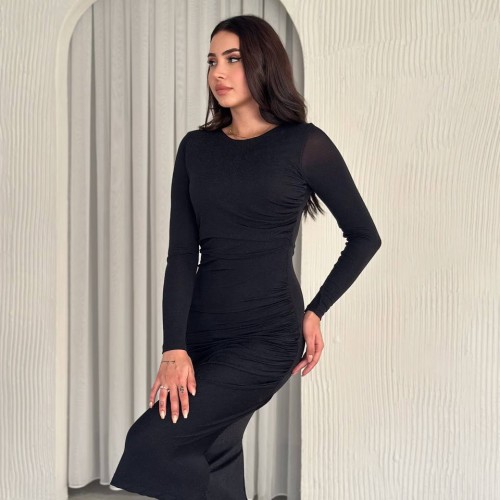 219907 TOPTAN SİYAH ELBİSE 219907 TOPTAN SİYAH ELBİSE toptan bayan giyim