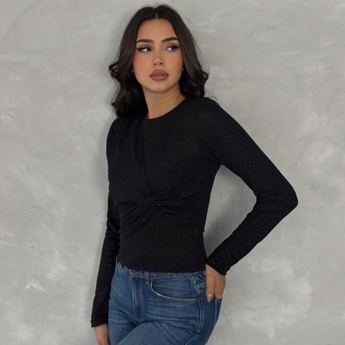 219920 TOPTAN SİYAH BLUZ toptan bayan giyim