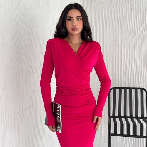 219928 TOPTAN FUŞYA ELBİSE 219928 TOPTAN FUŞYA ELBİSE toptan bayan giyim