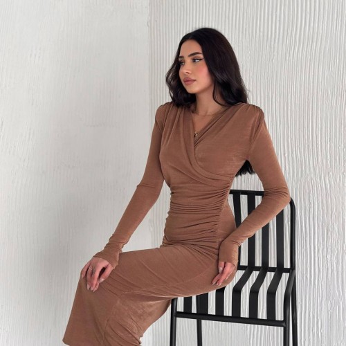 219931 TOPTAN VİZON ELBİSE toptan bayan giyim