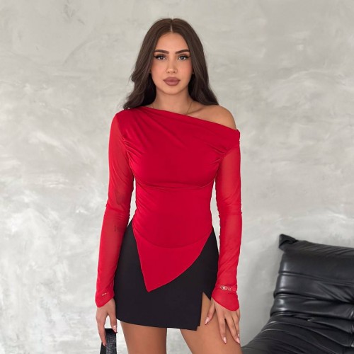 219937 TOPTAN KIRMIZI BLUZ 219937 TOPTAN KIRMIZI BLUZ toptan bayan giyim