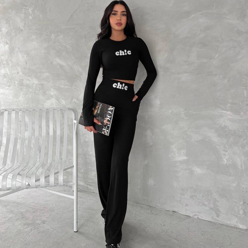 219950 TOPTAN SİYAH PANTOLON TAKIM toptan bayan giyim