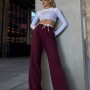 220033 TOPTAN BORDO PANTOLON toptan bayan giyim