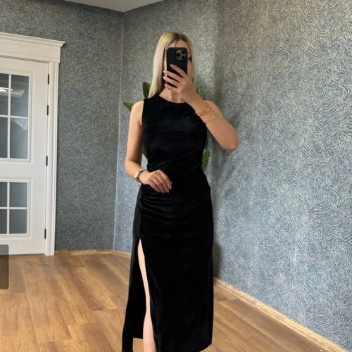 220042 TOPTAN SİYAH ELBİSE 220042 TOPTAN SİYAH ELBİSE toptan bayan giyim