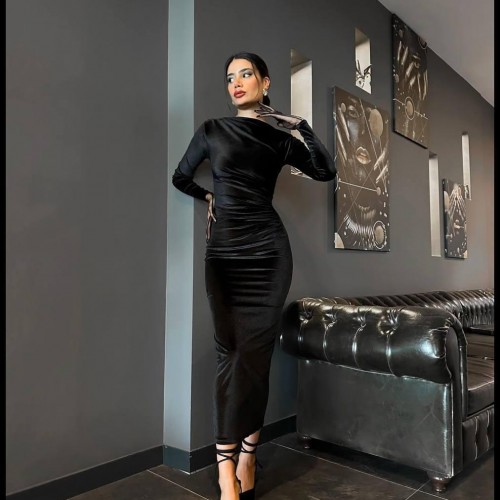 220046 TOPTAN SİYAH ELBİSE 220046 TOPTAN SİYAH ELBİSE toptan bayan giyim