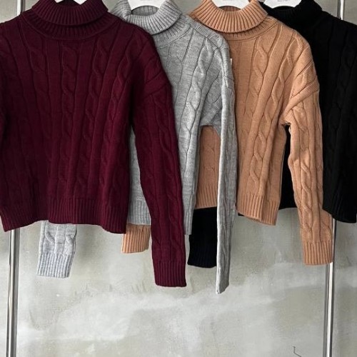 220063 TOPTAN MÜRDÜM KAZAK toptan bayan giyim