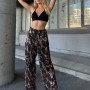 220087 TOPTAN LEOPAR PANTOLON toptan bayan giyim