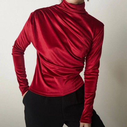 220101 TOPTAN BORDO BLUZ toptan bayan giyim