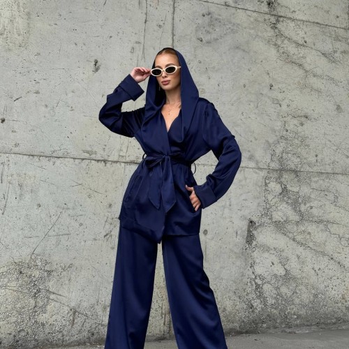 220139 TOPTAN LACİVERT PANTOLON TAKIM toptan bayan giyim