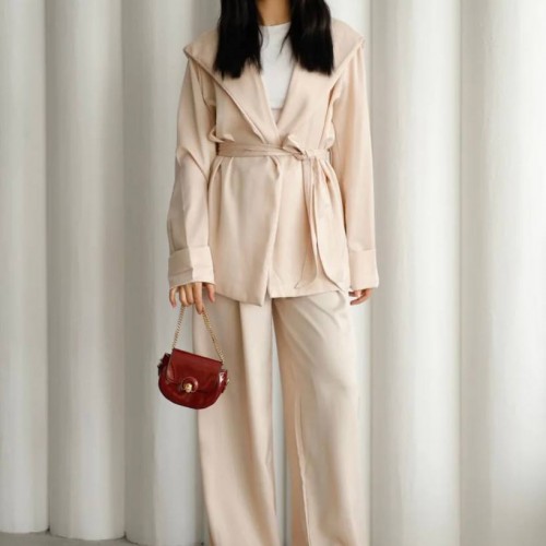 220141 TOPTAN BEJ PANTOLON TAKIM toptan bayan giyim