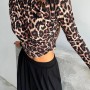 220158 TOPTAN LEOPAR BLUZ toptan bayan giyim