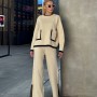 220163 TOPTAN BEJ PANTOLON TAKIM 220163 TOPTAN BEJ PANTOLON TAKIM toptan bayan giyim