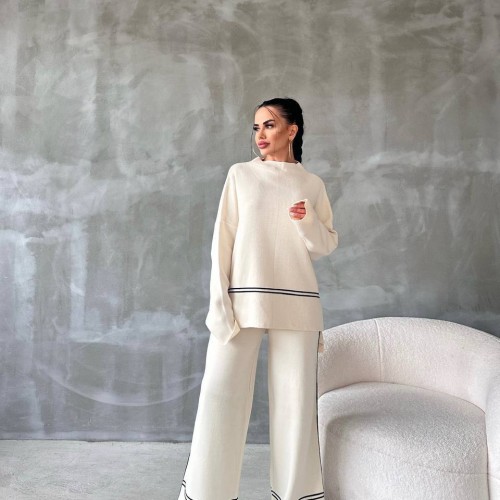 220164 TOPTAN BEYAZ PANTOLON TAKIM toptan bayan giyim