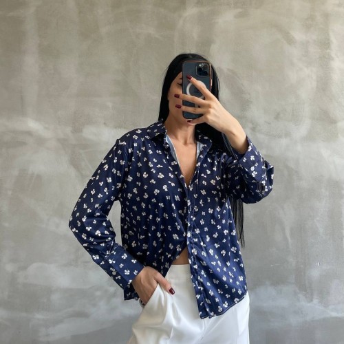 220199 TOPTAN DESENLİ GÖMLEK toptan bayan giyim