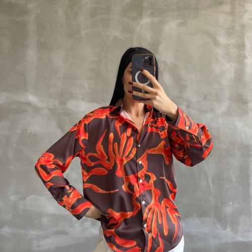 220201 TOPTAN DESENLİ GÖMLEK toptan bayan giyim