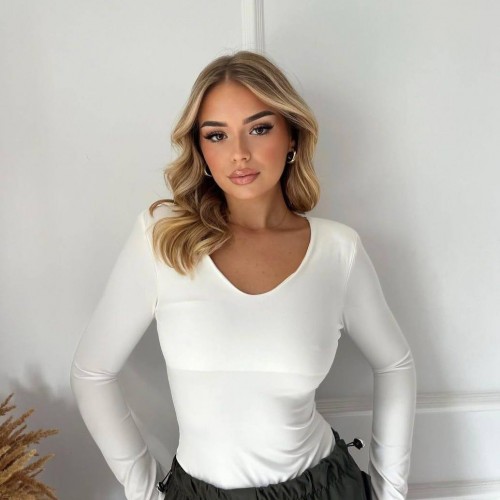 220250 TOPTAN BEYAZ BLUZ toptan bayan giyim