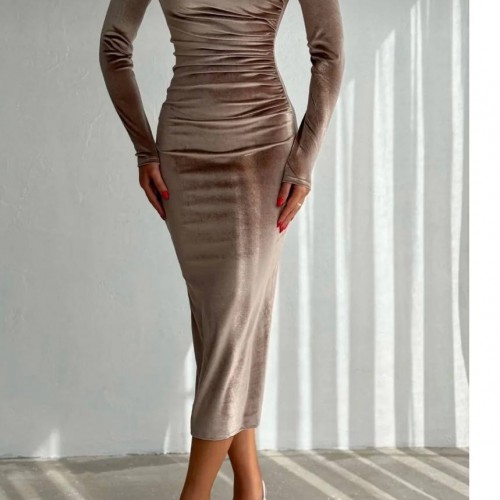 220260 TOPTAN BEJ ELBİSE toptan bayan giyim