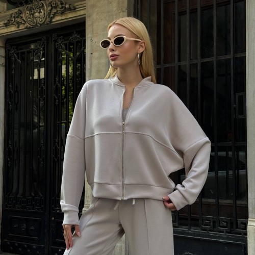 220274 TOPTAN BEJ EŞOFMAN TAKIM toptan bayan giyim