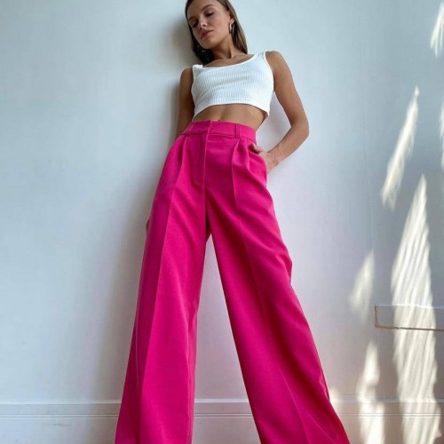 220309 TOPTAN FUŞYA PANTOLON toptan bayan giyim