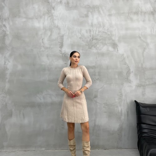 220394 TOPTAN BEJ ELBİSE toptan bayan giyim