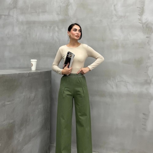 220413 TOPTAN HAKİ PANTOLON toptan bayan giyim