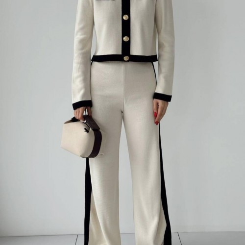 220438 TOPTAN BEYAZ PANTOLON TAKIM toptan bayan giyim