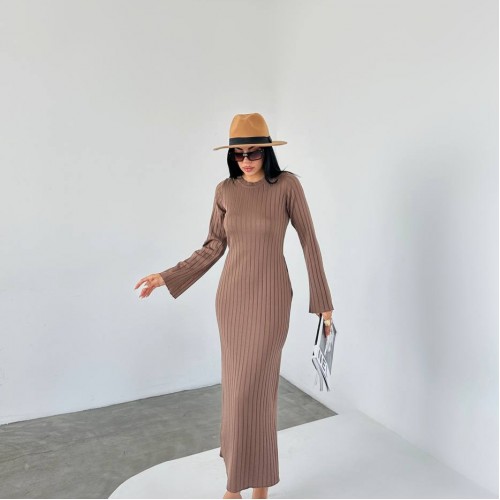 220456 TOPTAN VİZON ELBİSE toptan bayan giyim