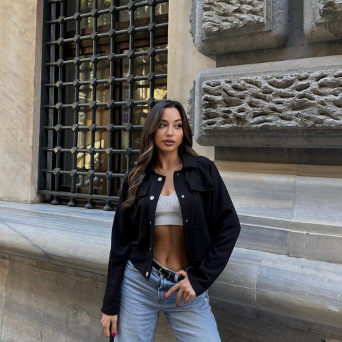 220491 TOPTAN SİYAH CEKET 220491 TOPTAN SİYAH CEKET toptan bayan giyim