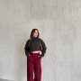 220523 TOPTAN BORDO PANTOLON toptan bayan giyim
