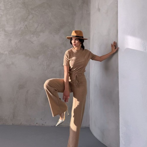 220569 TOPTAN BEJ PANTOLON TAKIM 220569 TOPTAN BEJ PANTOLON TAKIM toptan bayan giyim