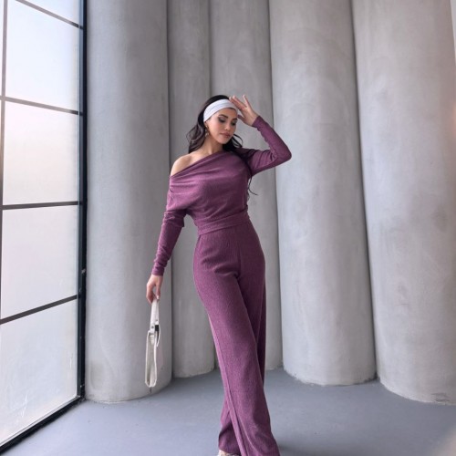 220572 TOPTAN MÜRDÜM PANTOLON TAKIM toptan bayan giyim