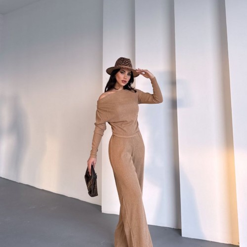 220573 TOPTAN BEJ PANTOLON TAKIM 220573 TOPTAN BEJ PANTOLON TAKIM toptan bayan giyim