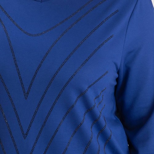 220591 TOPTAN SAKS BLUZ toptan bayan giyim