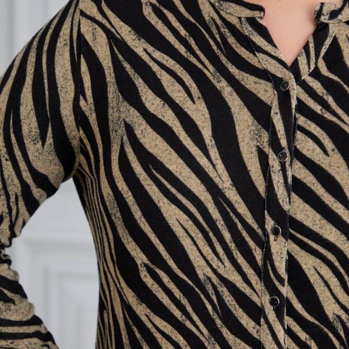 220609 TOPTAN DESENLİ GÖMLEK toptan bayan giyim