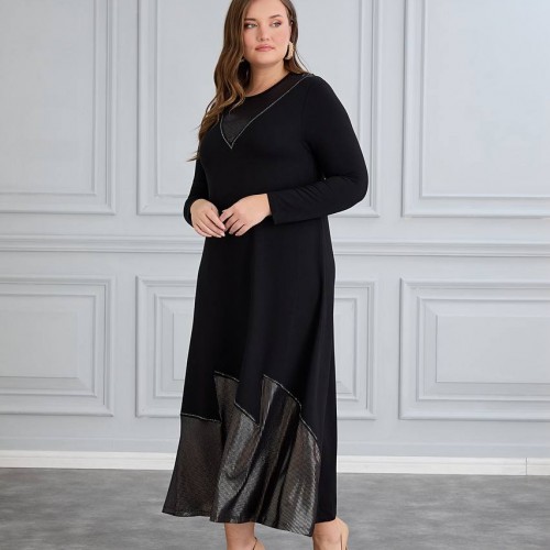 220626 TOPTAN SİYAH ELBİSE toptan bayan giyim